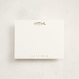 "fish" - Personalized Stationery Cards in Fog by Petra Kern - Front