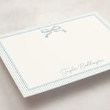 "Bow" - Personalized Stationery Cards in Sky by Helena Vitto - Detail