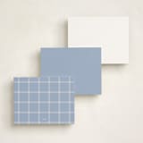 "Hydrangea" - Personalized Stationery Cards in Hydrangea by Itsy Belle Studio - Back of Card Options