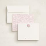 "Peony" - Personalized Stationery Cards in Blush by Itsy Belle Studio - Assembled