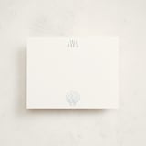 "Seashell " - Personalized Stationery Cards in Shell by Shiny Penny Studio - Front