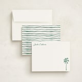 "Palm Tree" - Personalized Stationery Cards in Palm by Cass Loh - Assembled