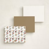 "Hearts Stamps" - Personalized Stationery Cards in Garden by Hannah Williams - Back of Card Options