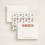 "Hearts Stamps" - Personalized Stationery Cards in Garden by Hannah Williams - Assembled