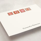 "Hearts Stamps" - Personalized Stationery Cards in Garden by Hannah Williams - Detail