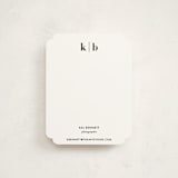 "Honorable" - Personalized Stationery Cards in Onyx by Jennifer Postorino - Front