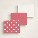 "Shine Bright Disney Minnie" - Personalized Stationery Cards in Bubblegum by Kacey Kendrick Wagner - Back of Card Options