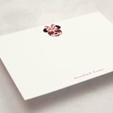 "Shine Bright Disney Minnie" - Personalized Stationery Cards in Bubblegum by Kacey Kendrick Wagner - Detail