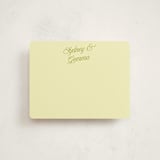 "Bloom" - Personalized Stationery Cards in Caribbean Citrus by Morgan Kendall - Front