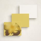 "Bloom" - Personalized Stationery Cards in Caribbean Citrus by Morgan Kendall - Back of Card Options