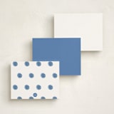 "Sportsy Volleyball" - Personalized Stationery Cards in Ice by Teju Reval - Back of Card Options