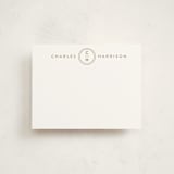 "From The Top" - Personalized Stationery Cards in Coffee by Ashlee Townsend - Front