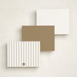 "From The Top" - Personalized Stationery Cards in Coffee by Ashlee Townsend - Back of Card Options