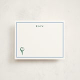 "Nuance" - Personalized Stationery Cards in Light Blue by Pati Cascino - Front