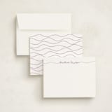 "Purple Thread" - Personalized Stationery Cards in Orchid by Riri Fabian - Assembled