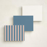 "Retro bold" - Personalized Stationery Cards in Denim by Claudia Orengo - Back of Card Options