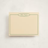 "The Oval" - Personalized Stationery Cards in Turf by Natalie Rae - Front
