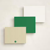 "The Oval" - Personalized Stationery Cards in Turf by Natalie Rae - Back of Card Options
