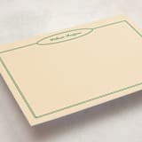 "The Oval" - Personalized Stationery Cards in Turf by Natalie Rae - Detail