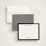 "Cooler Than A Text" - Personalized Stationery Cards in Noir by Kimberly FitzSimons - Assembled