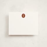 "Brasserie" - Personalized Stationery Cards in Brick by Megan Davis - Front