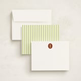 "Brasserie" - Personalized Stationery Cards in Brick by Megan Davis - Assembled