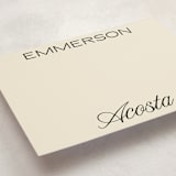 "Picture Show" - Personalized Stationery Cards in Ecru by Morgan Kendall - Detail