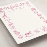"Rosa" - Personalized Stationery Cards in Peony by Sarah Knight - Detail