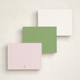 "Spring Garden" - Personalized Stationery Cards in Garden by Bayberry Kate - Back of Card Options