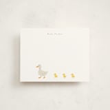 "Baby Ducks" - Personalized Stationery Cards in Buttercup by Angela Thompson - Front