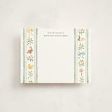 "Ribbons" - Personalized Stationery Cards in Duckegg by Sarah Knight - Front