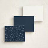 "My stars" - Personalized Stationery Cards in Night Time by Stacey Meacham - Back of Card Options