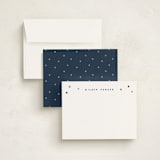 "My stars" - Personalized Stationery Cards in Night Time by Stacey Meacham - Assembled