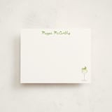 "Hugo Spritz" - Personalized Stationery Cards in Lime by Baumbirdy - Front