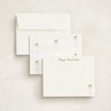 "Hugo Spritz" - Personalized Stationery Cards in Lime by Baumbirdy - Assembled