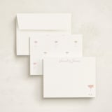 "Cosmopolitan" - Personalized Stationery Cards in Grapefruit by Baumbirdy - Assembled