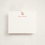 "Paloma" - Personalized Stationery Cards in Grapefruit by Baumbirdy - Front