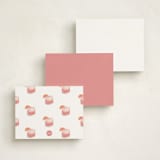 "Paloma" - Personalized Stationery Cards in Grapefruit by Baumbirdy - Back of Card Options