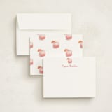 "Paloma" - Personalized Stationery Cards in Grapefruit by Baumbirdy - Assembled
