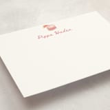 "Paloma" - Personalized Stationery Cards in Grapefruit by Baumbirdy - Detail