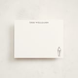 "Cocktail Shaker (add-on)" - Personalized Stationery Cards in Coal by Baumbirdy - Front