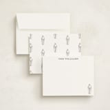 "Cocktail Shaker (add-on)" - Personalized Stationery Cards in Coal by Baumbirdy - Assembled