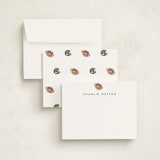 "Sportsy Football" - Personalized Stationery Cards in Ice by Teju Reval - Assembled
