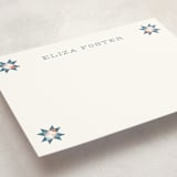 "Modern Quilter" - Personalized Stationery Cards in Sky by Julie Hebert - Detail