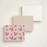 "you make the class shimmer" - Personalized Stationery Cards in Blush by CDesignbychen - Back of Card Options