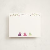 "Princess Party" - Personalized Stationery Cards in Silk by JeAnna Casper - Front