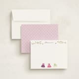"Princess Party" - Personalized Stationery Cards in Silk by JeAnna Casper - Assembled