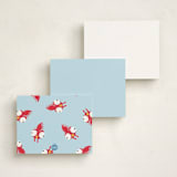 "Disney's Moana Hei Hei" - Personalized Stationery Cards in Cotton by Kristen Knechtel - Back of Card Options