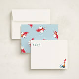 "Disney's Moana Hei Hei" - Personalized Stationery Cards in Cotton by Kristen Knechtel - Assembled