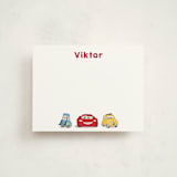 "DIsney Pixar Cars Lightning McQueen and Friends" - Personalized Stationery Cards in Cloud by tinaleeart - Front